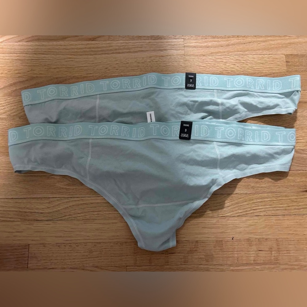 NWT 2 Pair Torrid Thong Underwear size 3